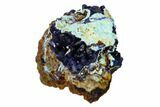 Azurite Crystals with Malachite & Chrysocolla - Laos #162579-1